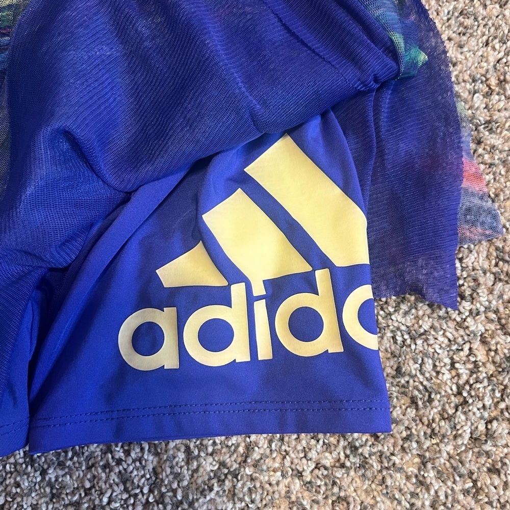 Blue ADIDAS girls like 6 Skort - Picture 2 of 4